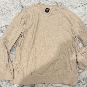 GAP Men's Light Tan Crewneck Sweater
